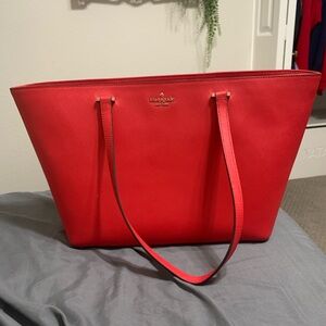 Red Kate Spade tote